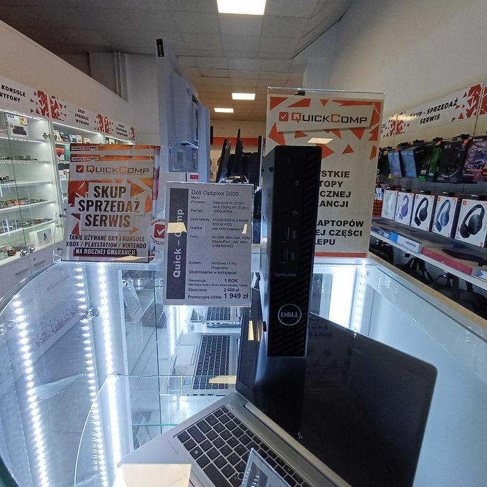 Komputer Dell Optiplex 3000 MiniPC i3-12100T / 16GB /512GB NVME /WIN11