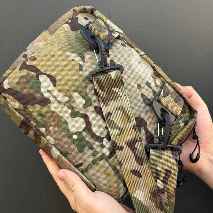 Тактическая сумка через плечо мужская / месенджер з панеллю велкро