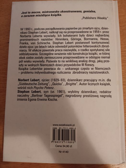 Noszę jego nazwisko. Norbert Lebert, Stephan Lebert