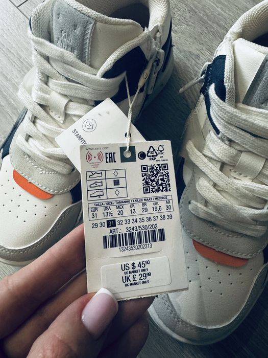 Кросівки  Zara дитячі , кросівки на хлопчика