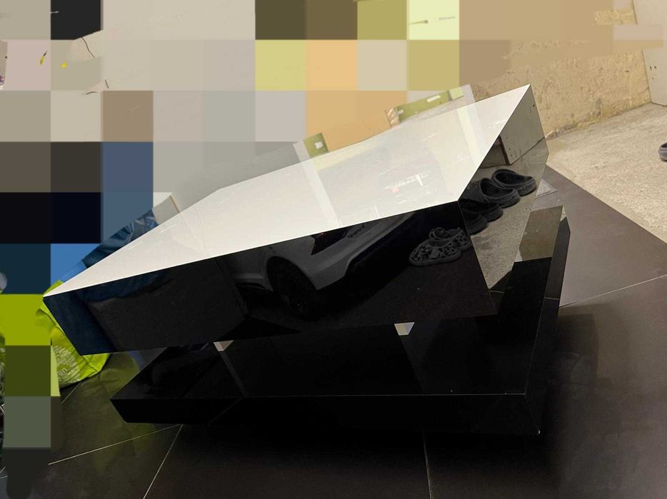 Ława ( stolik kawowy) czarno biały