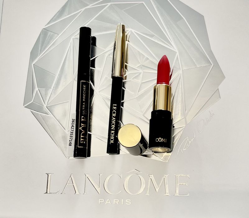 Lancome szminka L`Absolu Drama Matte 505, Idole liner, konturówka