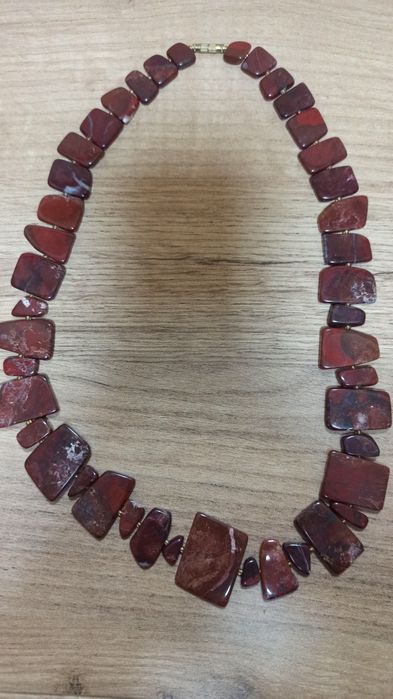 Бусы из натурального камня, Яшма. 60 см.