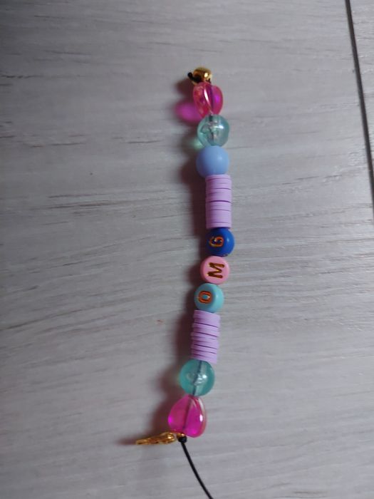 Breloczek z napisem OMG ręcznie robiony