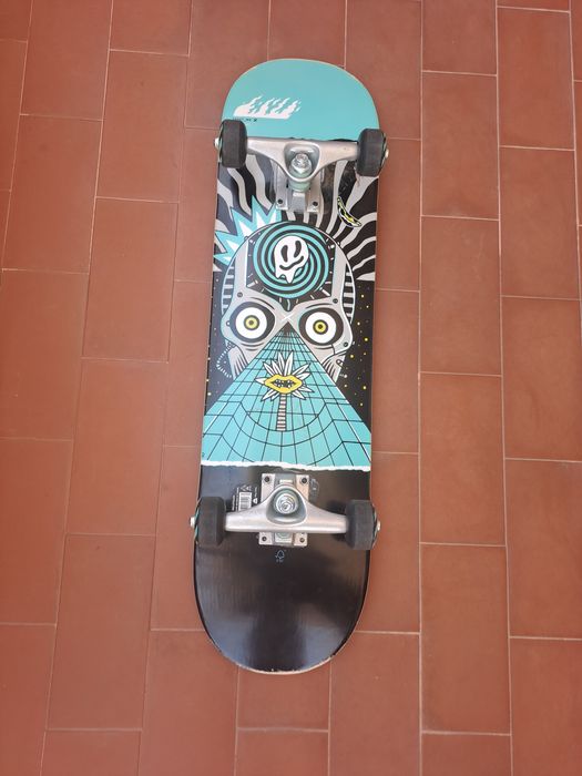 Skate criança 8-12 anos cp100 mid cosmic tamanho 7,6"