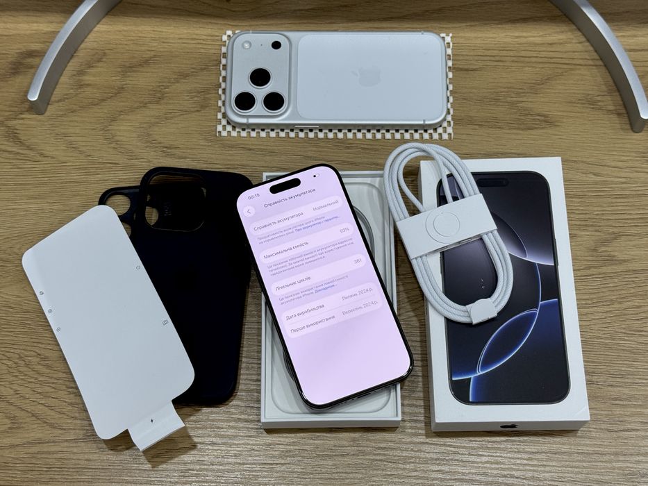 iPhone 16 Pro 256GB Black Titanium Newerlock (93% АКБ)