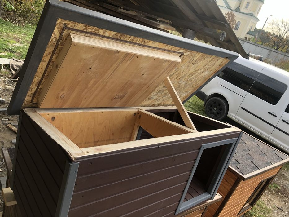 Утеплена будка для собаки 120х90х90