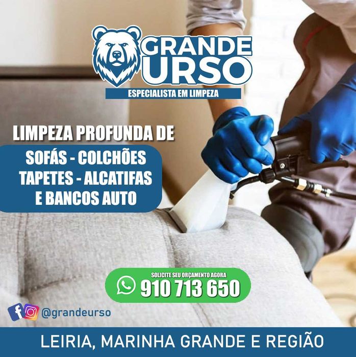 Limpeza de Sofás, Colchões e Tapetes em Leiria e Marinha Grande