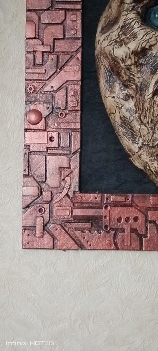 Декоративное панно ."Вечерний незваный гость ".