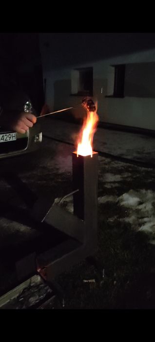 Piec rakietowy mało używany,