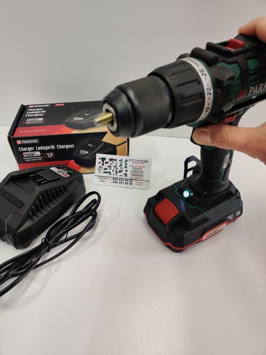 НОВИЙ оригінал шуруповерт/дрель зНімеччини PARKSIDE PABS 20/шурупокрут