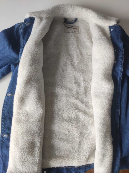 Kurtka jeansowa z kożuszkiem