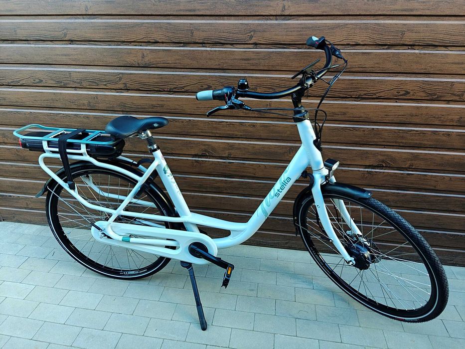 Rower elektryczny STELLA FIORE 1100 km 14.7 AH 529 WH 36v Asystent prowadzenia Jak nowa 9 TRYBÓW