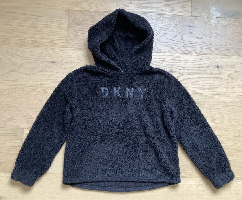 Bluza z kapturem pluszowa czarna OKNY Sport r. XS