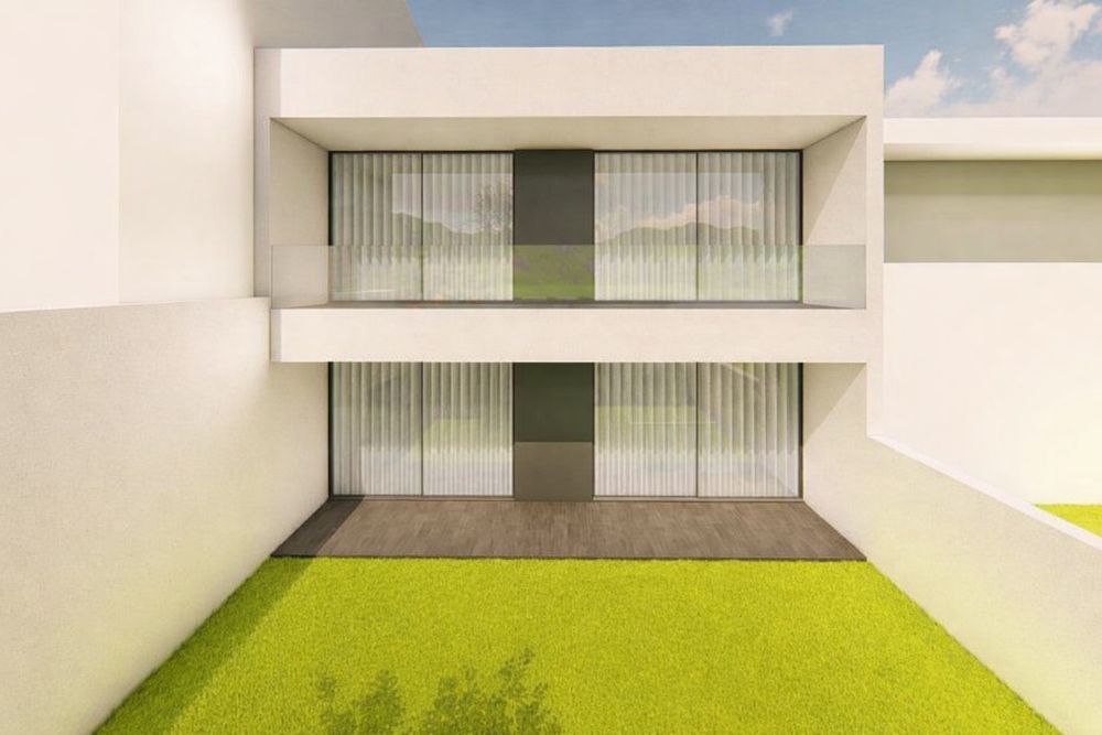 Terreno de 184 m² em Gondomar com projeto aprovado — Gondomar (São Cosme), Valbom E Jovim, Porto