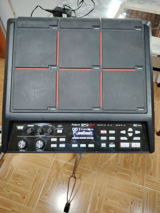 Roland SPD-SX com case + tripé
