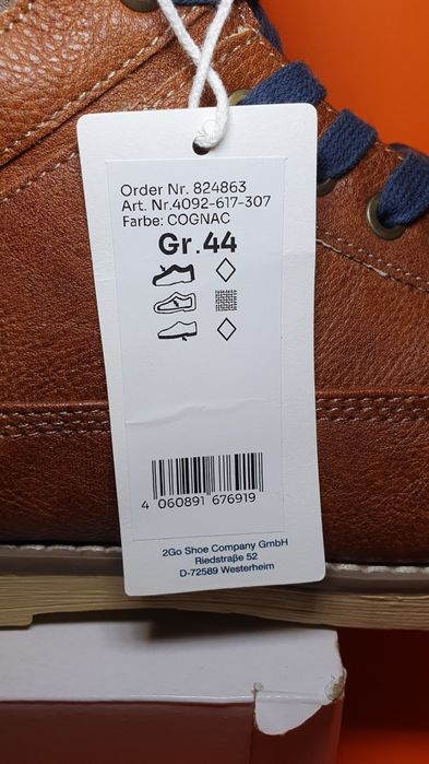 Buty nowe męskie ocieplane na zimę Mustang rozmiar 44