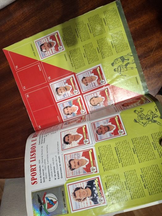 Caderneta panini futebol 94 95 com figo