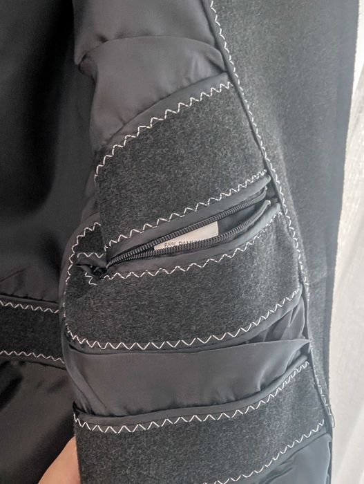 Elegancki i klasyczny szary zimowy płaszcz męski Buratti rozm M