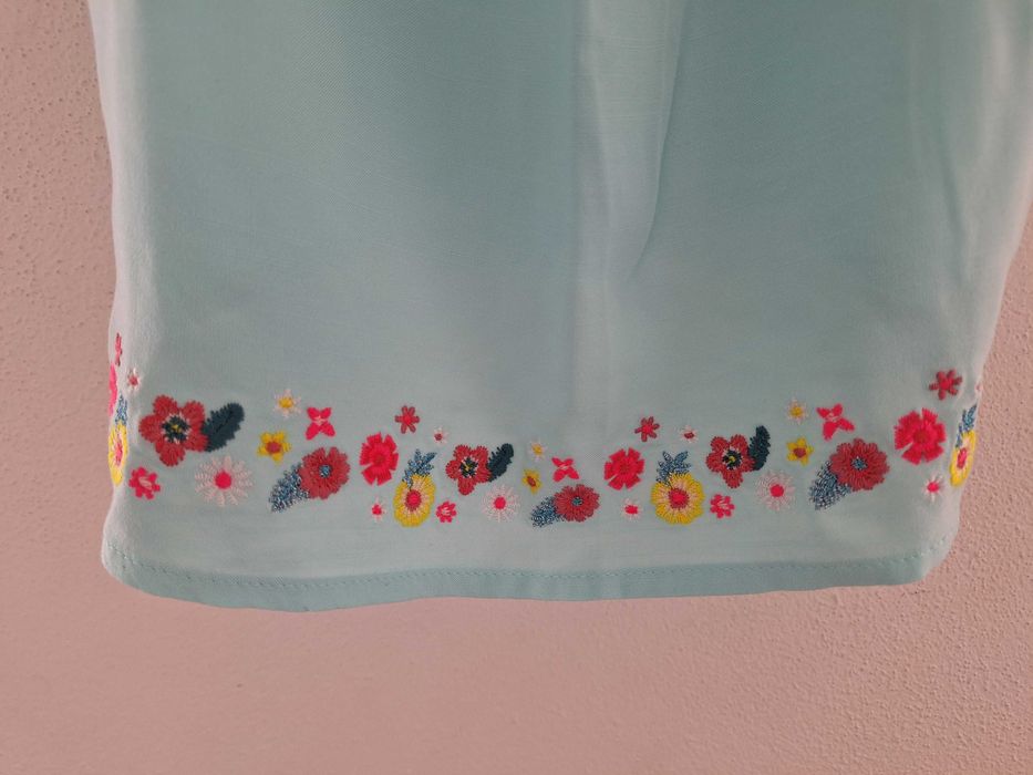 Camisola de alças, turquesa