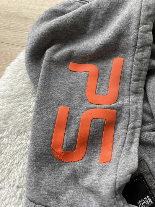 Jack&Jones szara bluza z kapturem M męska