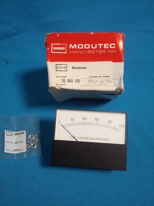 Микроамперметр щитовой постоянного тока MODUTEC 0-100 США