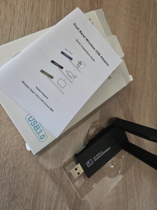 USB WiFi адаптер 1300 Мбіт/с 802.11ac 2.4G/5G двочастотний