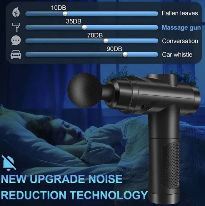 Вібраційний ударний мʼязовий масажер Massage Gun Zerolia
