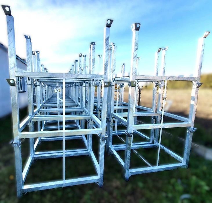 PRODUCENT Kosze siatkowe palety na stemple, trójnogi, głowice TYCHY
