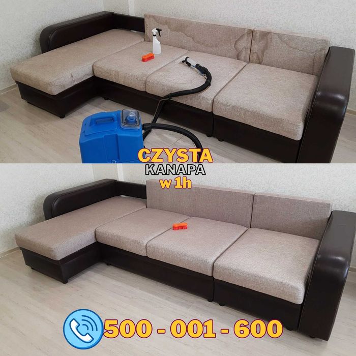 Czyszczenie Pranie Tapicerki meblowej Dywanów Wykładzin -Dojazd gratis