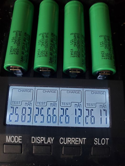 ВИСОКОТОКОВІ акумулятори 18650 фірми Samsung 25R..2500mah