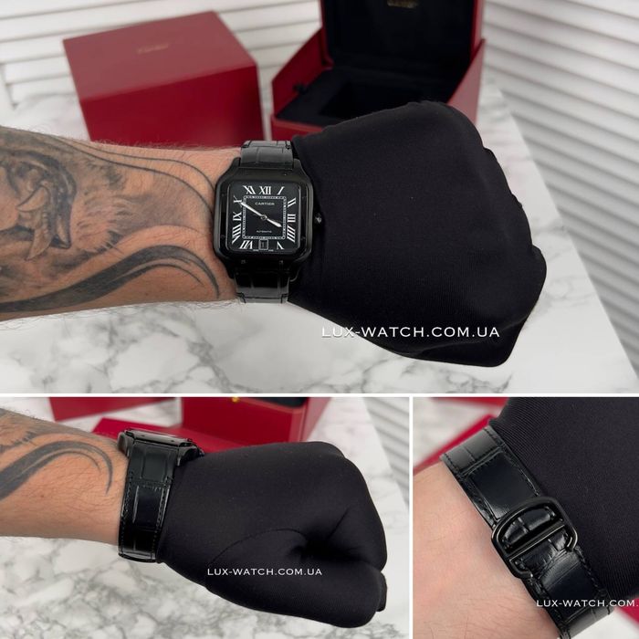 Чоловічий годинник Cartier Santos Часы Картье