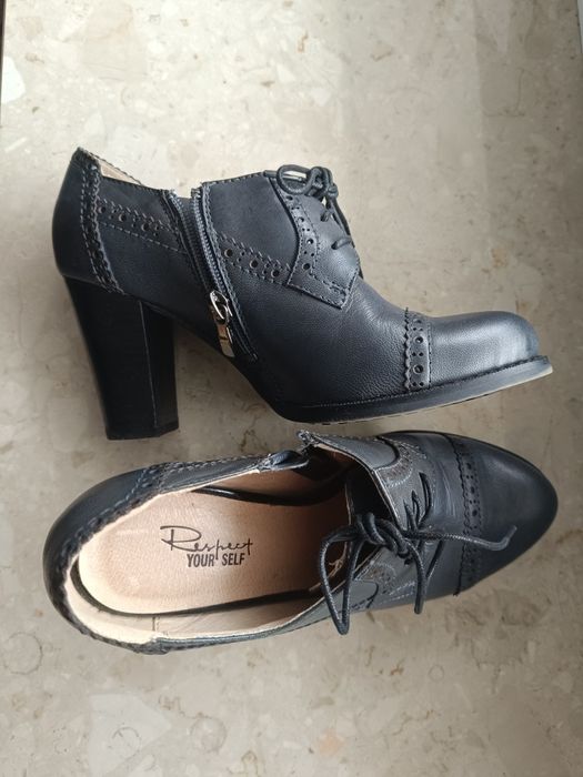 czółenka na obcasie retro