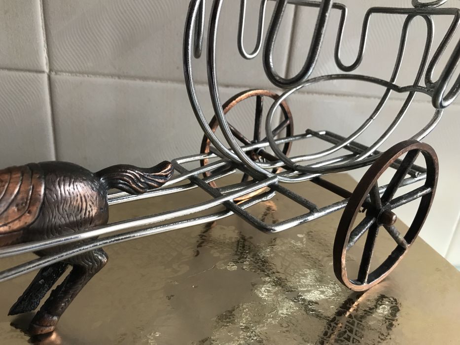 Suporte para garrafa cavalo antigo