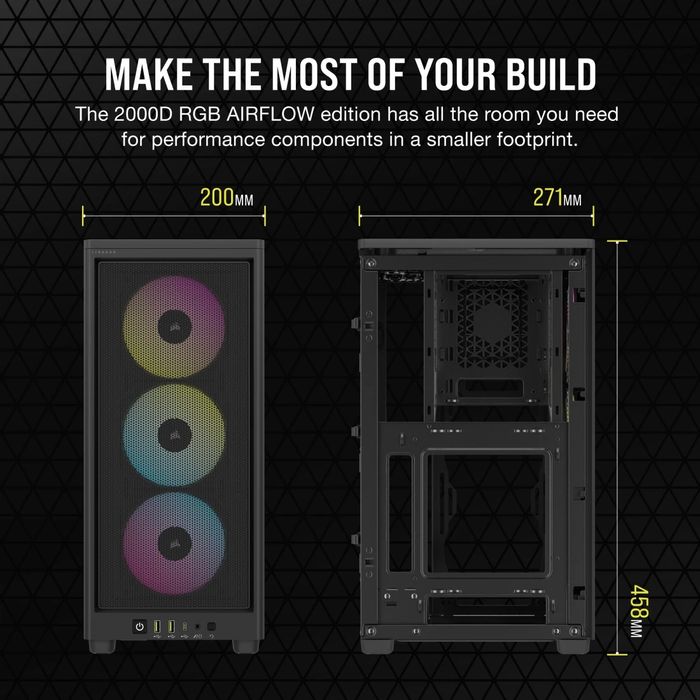Корпус Corsair 2000D RGB Airflow Black (новий)