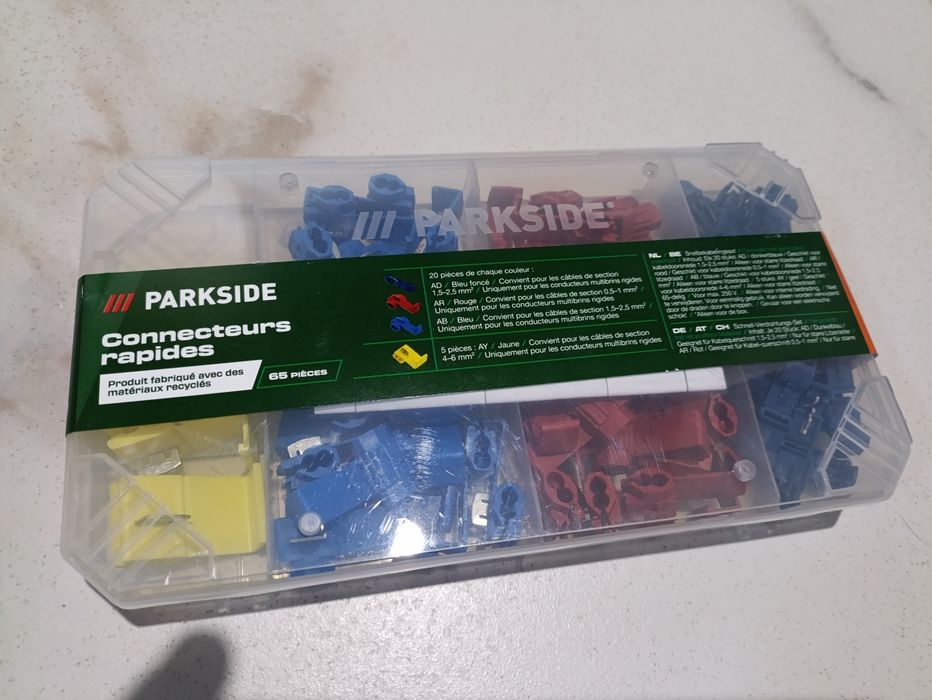 набір швидкозатискних з'єднувачів кабелю Parkside на 65 з'єднань