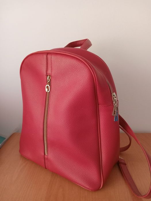 Червоний міський рюкзак в офіс На навчання Виставку Прогулянку Сумка