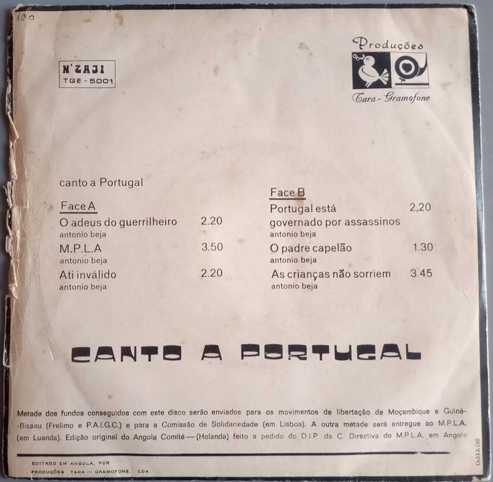 António Beja - - - - - Canto a Portugal - - - - - EP