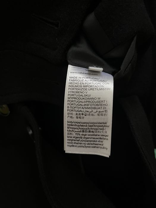 Płaszcz wełniany męski Calvin Klein M/48