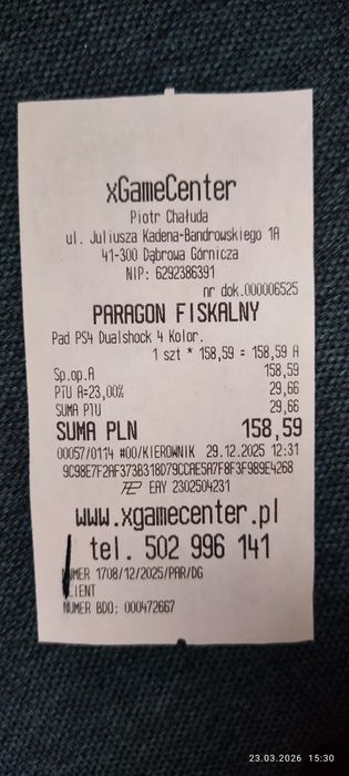 Kontroler PS4 Oryginalny