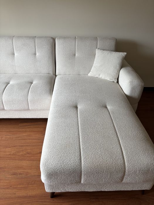 Sofá com chaise longue modular