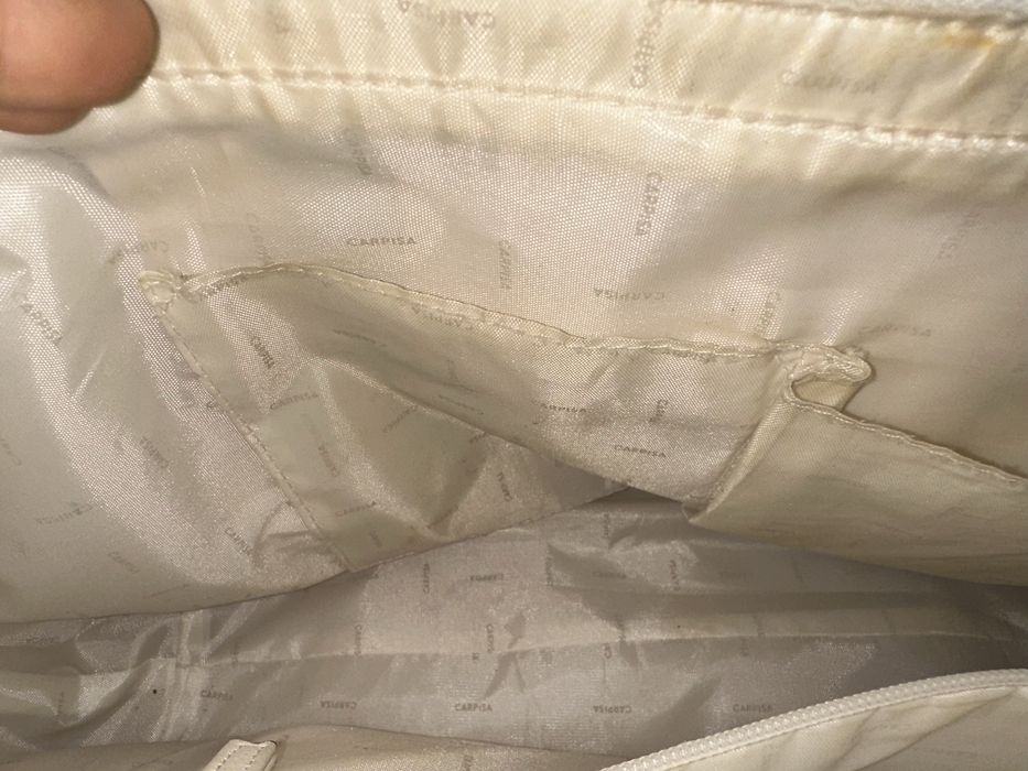 Torebka CARPISA biała pojemna elegancka