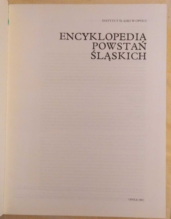 Encyklopedia powstań śląskich
