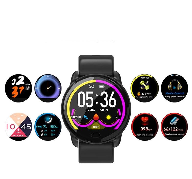 Smartwatch Relógio Monitor de frequência cardíaca