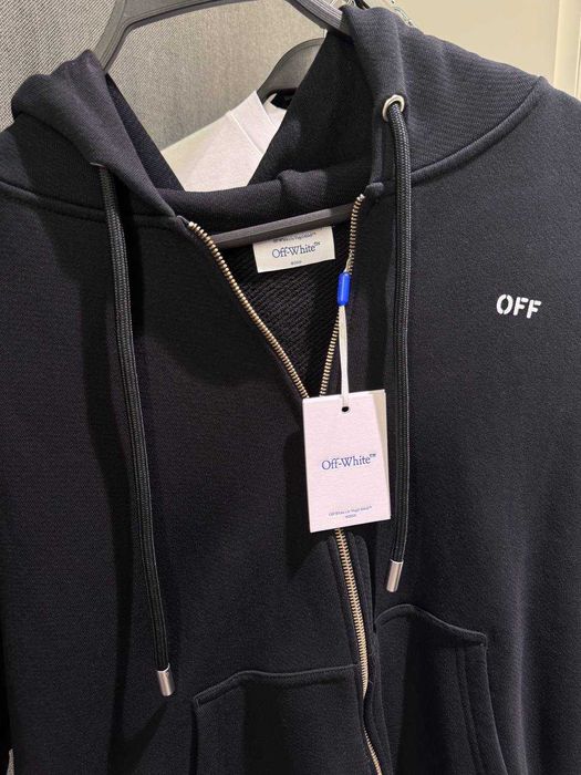 Off-White Graphic Full Zip Hoodie