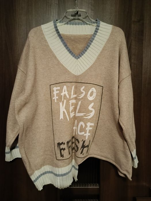 Swetr damski beżowy