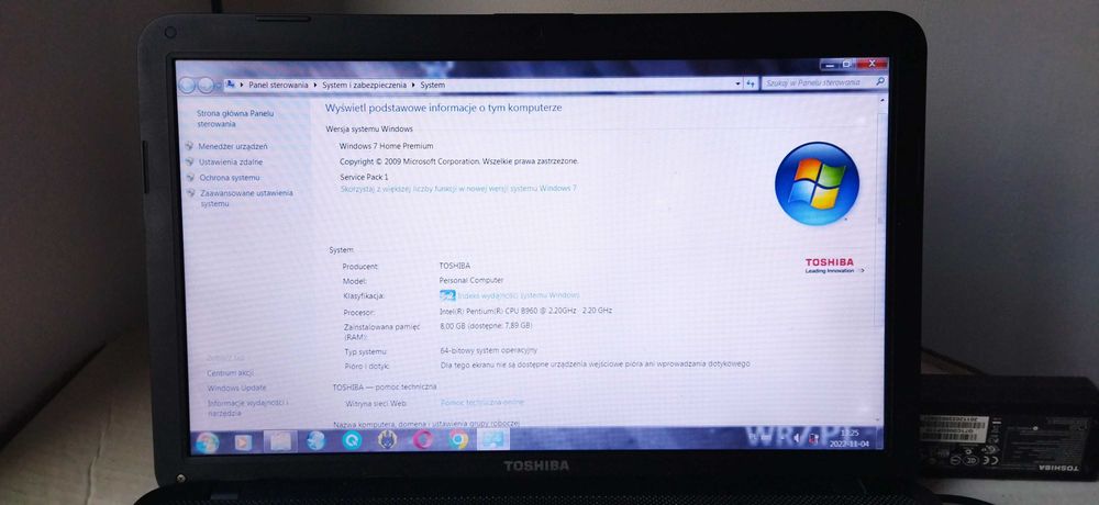 Laptop Netbook Toshiba Satellite C850-12R  Windows 7 MAT