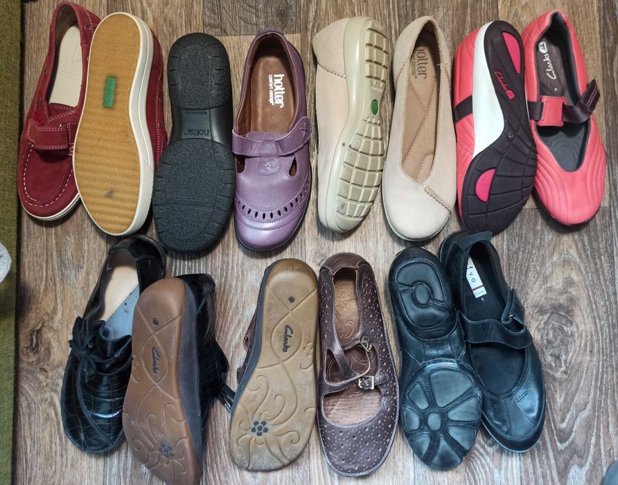 Балетки туфли мокасины Clarks 38 размера, стелька 24,5см Оригинал