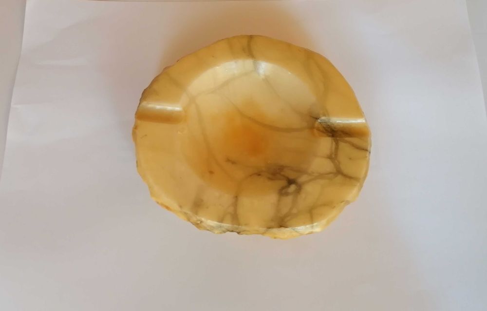 Cinzeiro antigo Alabaster Genoine Itália