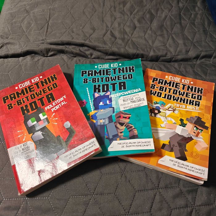 Pamiętnik 8-bitowego kota / wojownika książki Minecraft